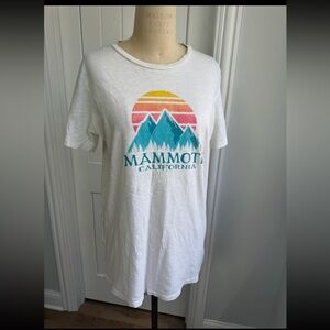 Blue 84 Mammoth California Women’s Tee - off white with Multicolor Graphic